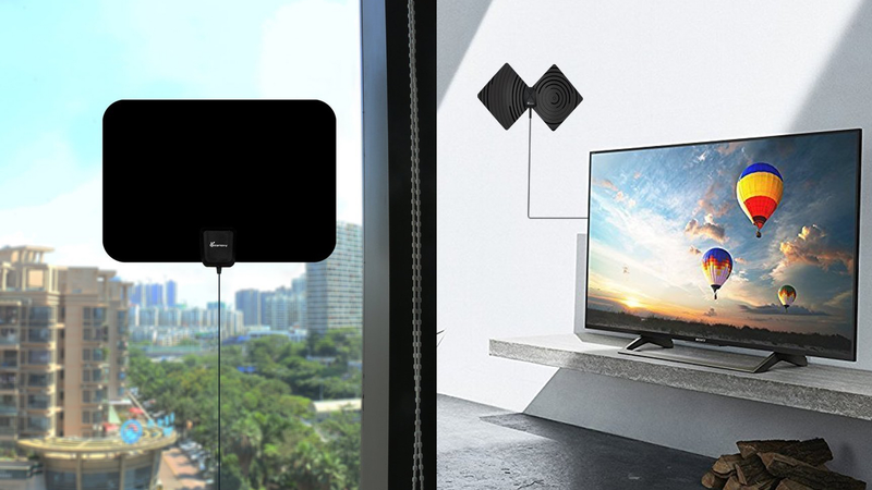 Vansky HDTV Antenna, $17 with code F7QBJ99T Vansky HDTV Antenna with Stand, $17 with code IIJUEF17